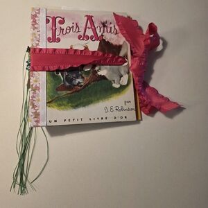 Trois Amis Little Golden Book Handmade Decorated Junk Journal